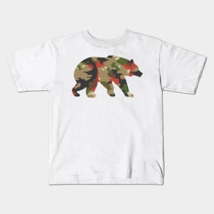 Swiss Alpenflage Bear Kids T-Shirt